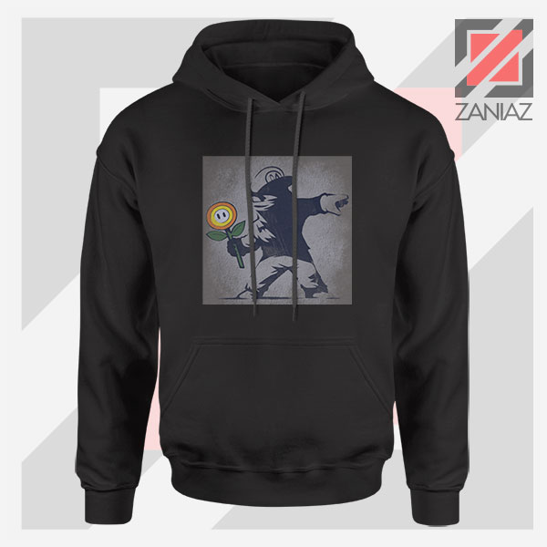 Banksy Flower Street Art Hoodie – Iconic Graffiti Aesthetic