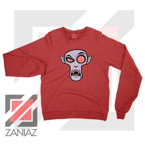 Count Dracula Ghotic Halloween Red Sweatshirt