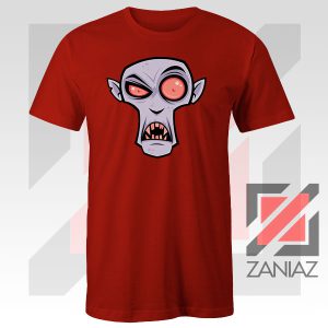 Count Dracula Ghotic Halloween Red Tee