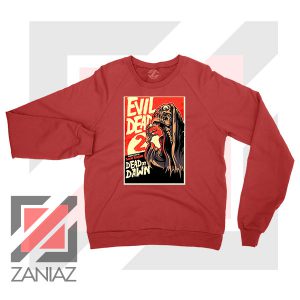 Evil Dead 2 Skeleton Horror Red Sweater