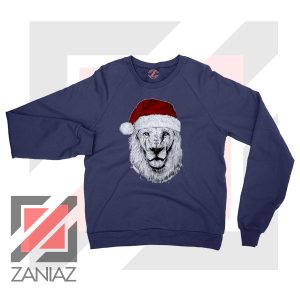 Father Christmas Lion Navy Blue Sweatshirt