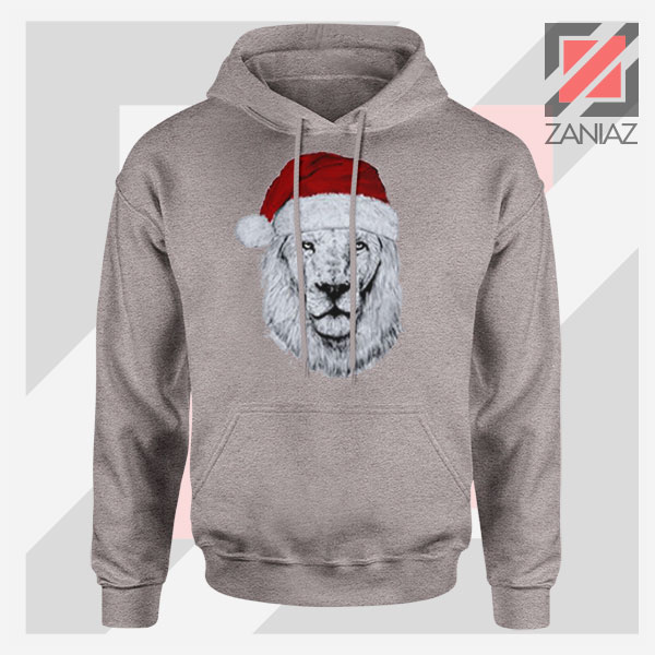 Father Christmas Lion Sport Grey Hoodie