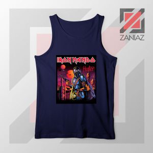 Mandalorian Iron Beskar Navy Blue Tank Top