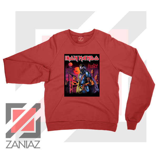 Mandalorian Iron Beskar Red Sweater