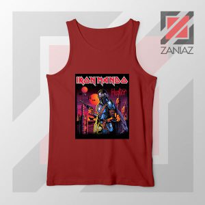 Mandalorian Iron Beskar Red Tank Top