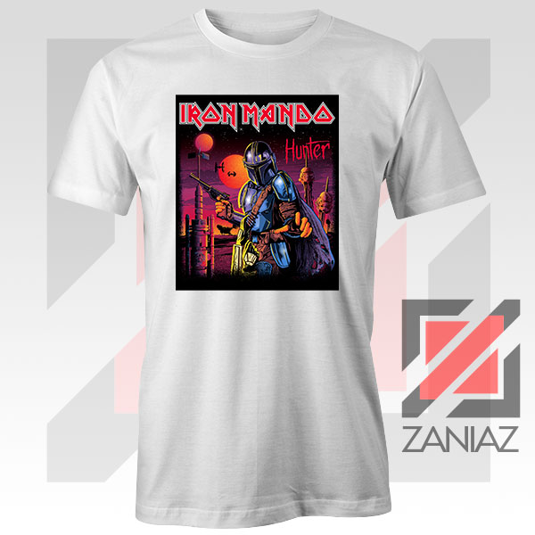 Mandalorian Iron Beskar White Tshirt