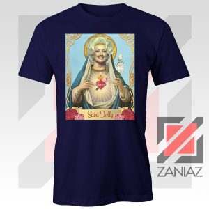 Saint Dolly Parton Graphic Navy Blue Tee