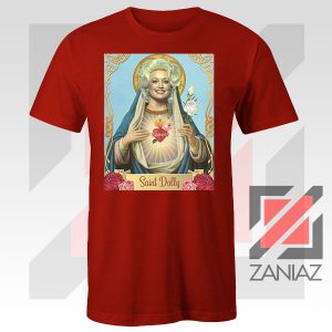 Saint Dolly Parton Graphic Red Tee