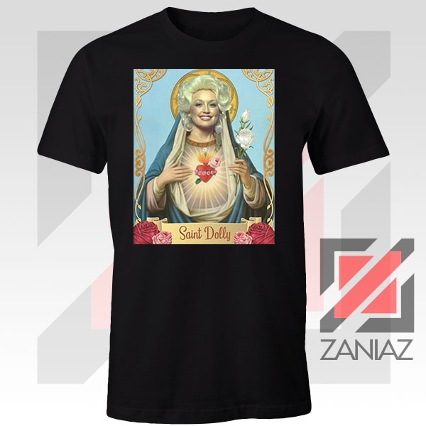 Saint Dolly Parton Graphic Tee – Iconic Music Pop Culture Style