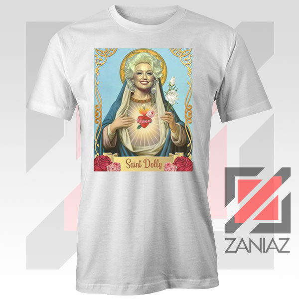 Saint Dolly Parton Graphic White Tee