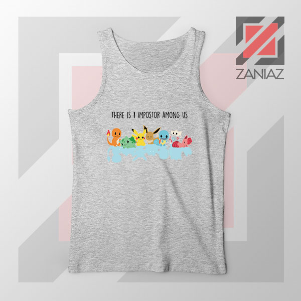 There Is Pokemon Impostor Sport Grey Tank Top