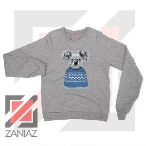 Winter Koala Christmas Sport Grey Sweater