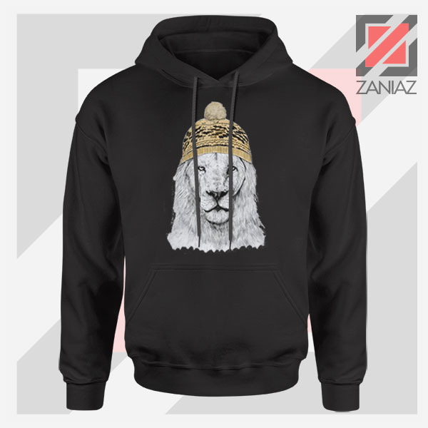 Winter Lion New Graphic 4 Black Jacket