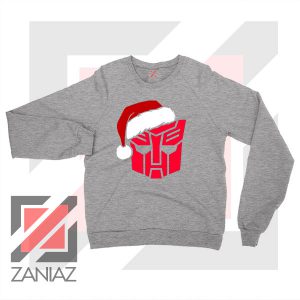 Autobot Santa Graphic Sport Grey Sweatshirt