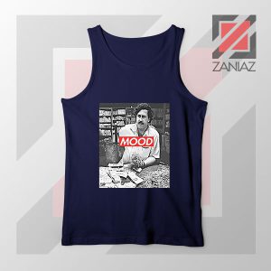 Pablo Escobar Mood Navy Blue Tank Top