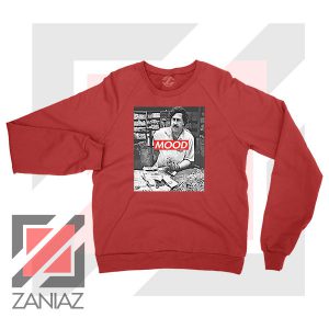 Pablo Escobar Mood Red Sweater