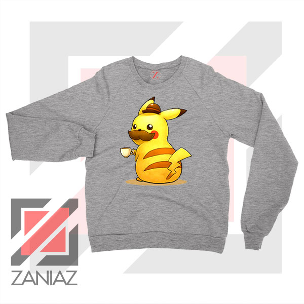 Pokemon Pikachu Coffee Sport Grey Sweater