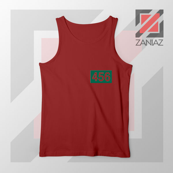 Squids Game 456 Player Red Tank Top