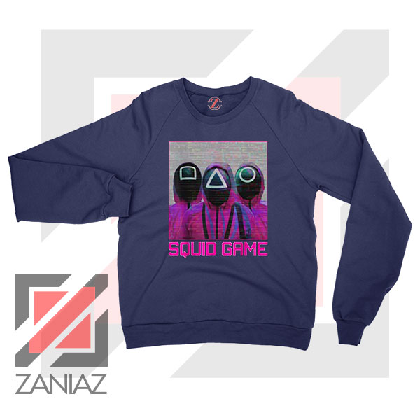 Squids Game Squad Navy Blue Sweater