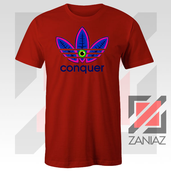 Conquer Logo Parody Red Tshirt