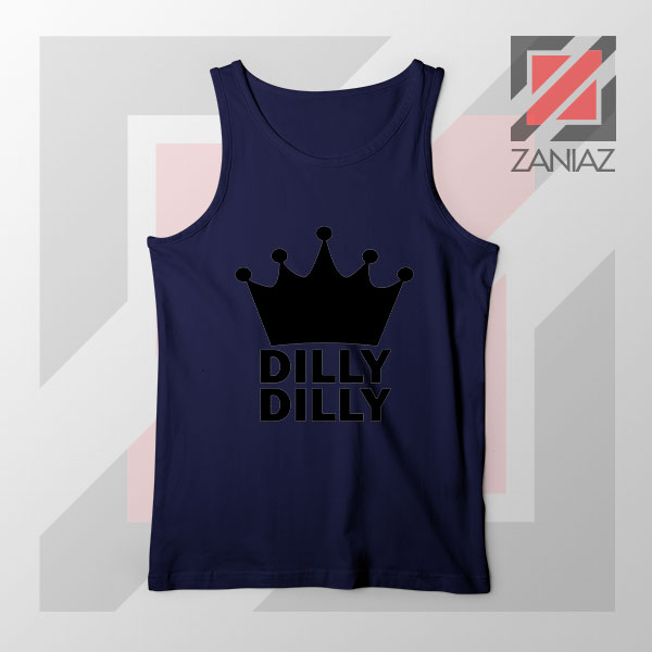 Dilly Dilly Campaign Graphic Navy Blue Tank Top