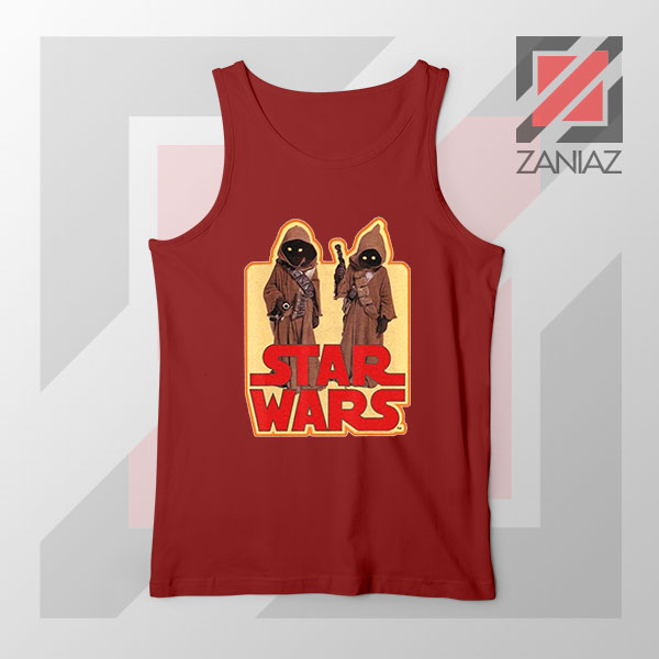 Jawas Star Wars Graphic Red Tank Top