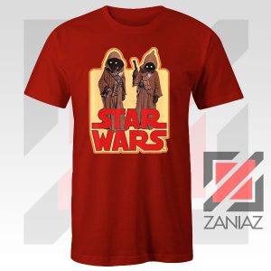 Jawas Star Wars Graphic Red Tshirt
