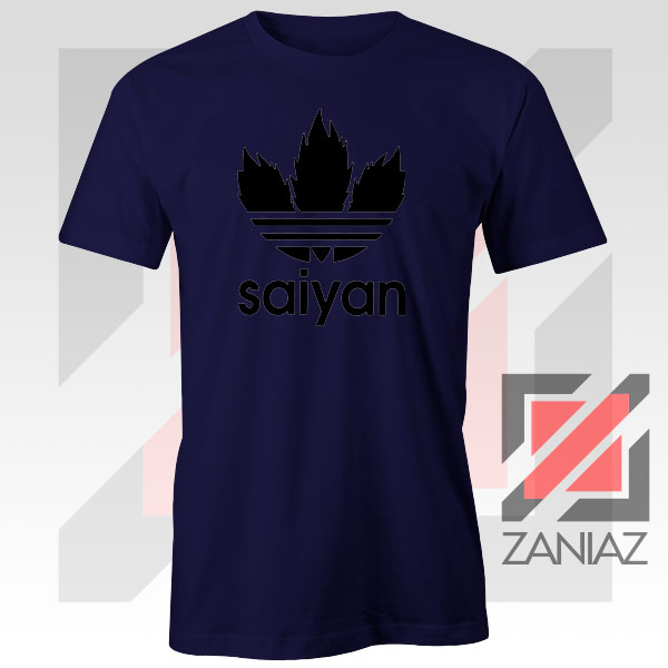 Saiyan Logo Parody Navy Blue Tee