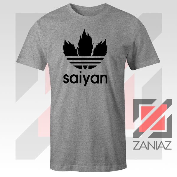 Saiyan Logo Parody Sport Grey Tee