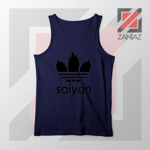 Super Saiyan Logo Parody Navy Blue Tank Top