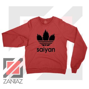 Super Saiyan Logo Parody Red Sweatshirt