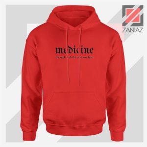 Medicine Song Graphic Red Hoodie