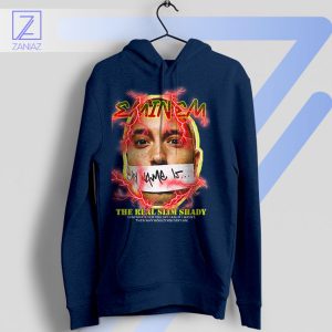 8 Mile Memories Slim Shady Eminem Navy Hoodie