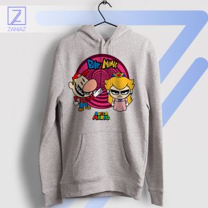 Adventure Mario Bros Billy and Mandy Sport Grey Hoodie