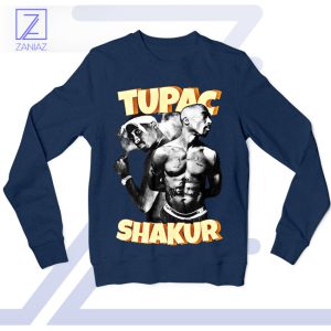 All Eyez on Fashion Tupac Shakur Navy Sweatshirt