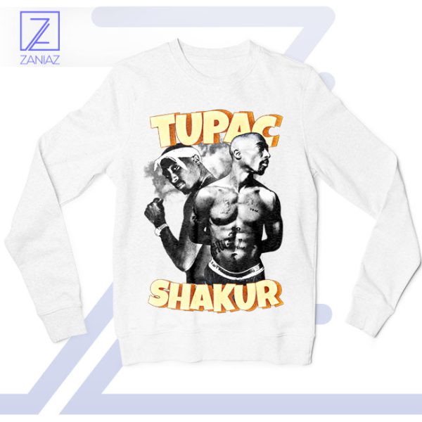 All Eyez on Fashion Tupac Shakur White Sweatshirt