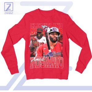 Amed Rosario's Skills with Guardians Red Sweatshirt