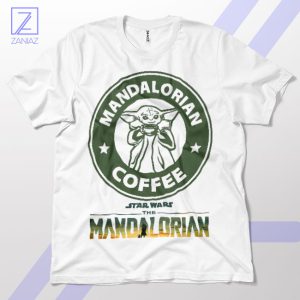 Baby Yoda Caffeinate in the Galaxy T-Shirt