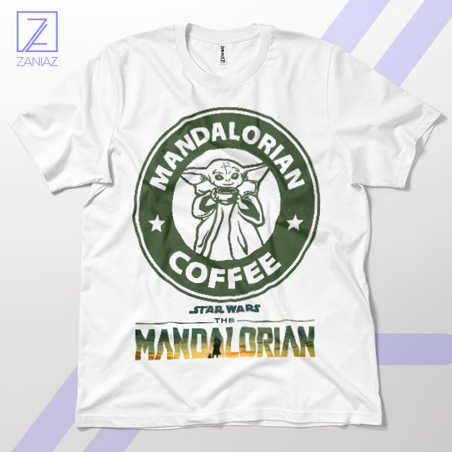 Baby Yoda Caffeinate in the Galaxy T-Shirt