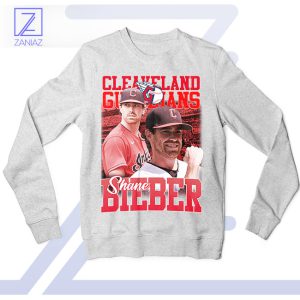 Bieber's Power Cleveland Guardians Sport Grey Sweatshirt