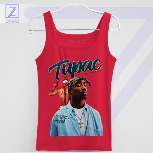 Celebrating 1971-1996 Tupac Shakur Tribute Red Tank Top