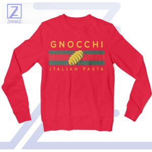 Designer Gnocchi Pasta Parody Red Sweatshirt