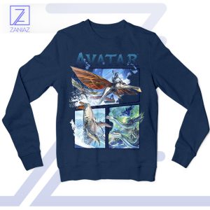 Dive into Avatar 2 Air and Sea Navy Sweatshirt