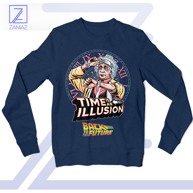 Doc Brown's Inspiration Einstein BTTF Navy Sweatshirt