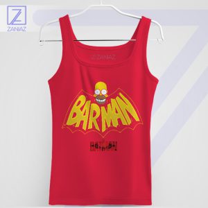 D'oh Knight Rises Homer Barman Red Tank Top