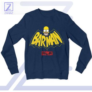 D'oh The Batman Mashup Homer Navy SweatshirtD'oh The Batman Mashup Homer Navy Sweatshirt