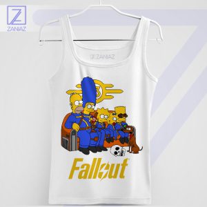 Fallout Ultimate Mashup Nuclear Family White Tank Top