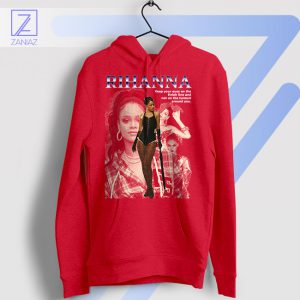 Finish Line Ahead Rihanna Inspiration Red Hoodie
