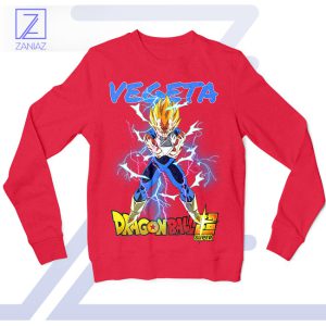 Fire the Galick Gun Vegeta's DBZ Red Sweatshirt