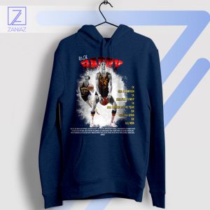 Free Throw King Rick Barry Basketball Navy Hoodie